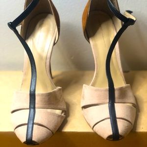 Zara | Tribal T-Strap Heels